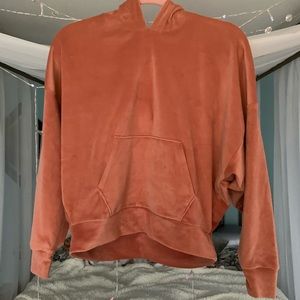 Pink velvet hoodie!